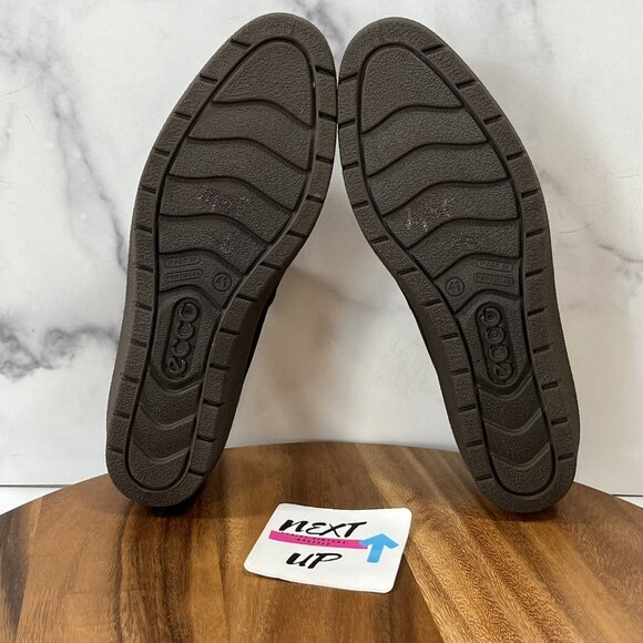 ECCO Womens Brown Suede Portugal Slip On Buckle Brown Shoes EU 41 US 10.5-11 - Picture 6 of 8